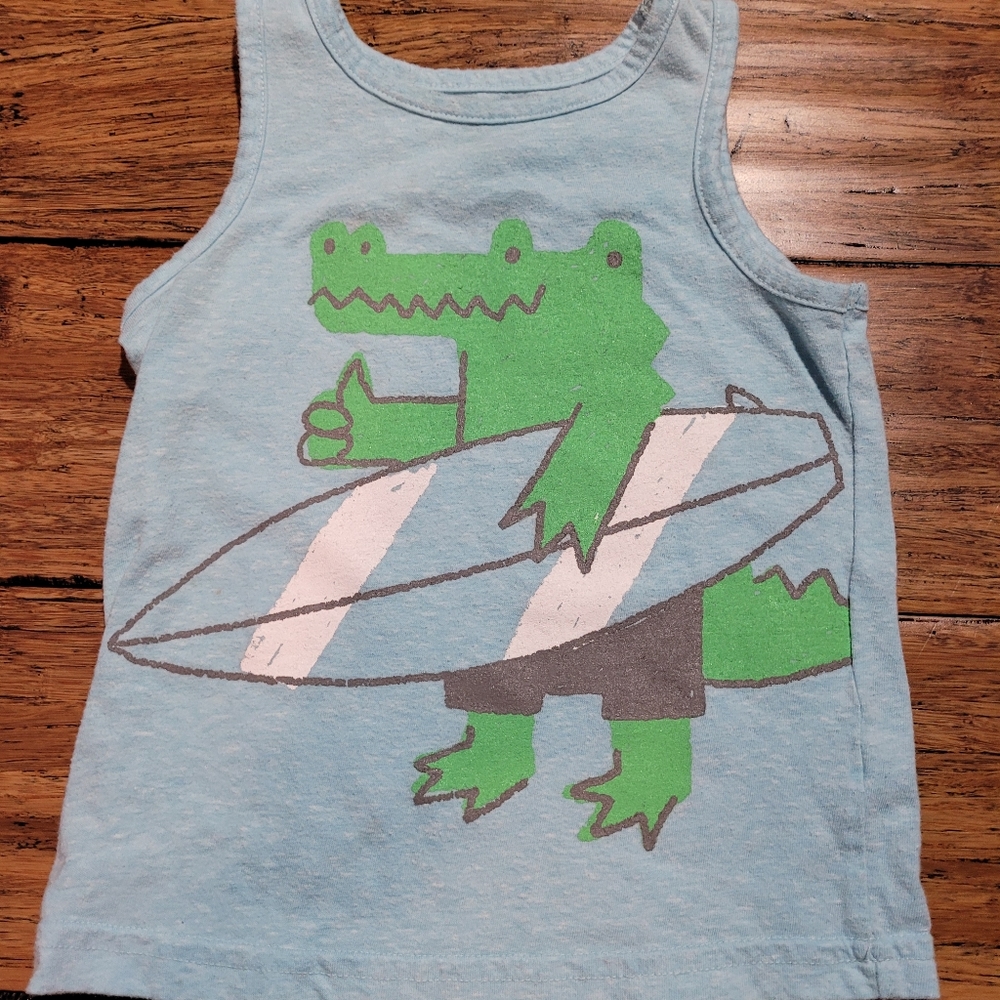 5/$20 surfing alligator tank top